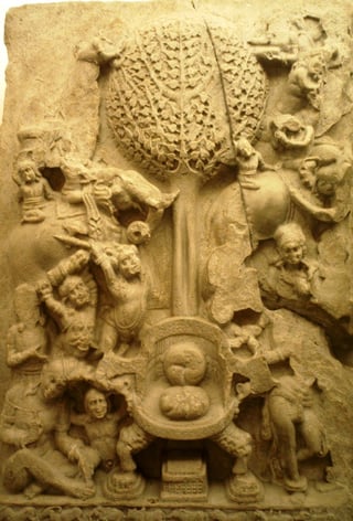 empty throne of the Buddha